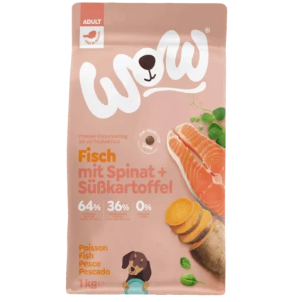 WOW DOG Granuly pre dospeláka s rybím mäsom