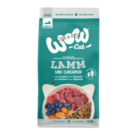 WOW CAT granuly pre mačky senior jahňacie mäso
