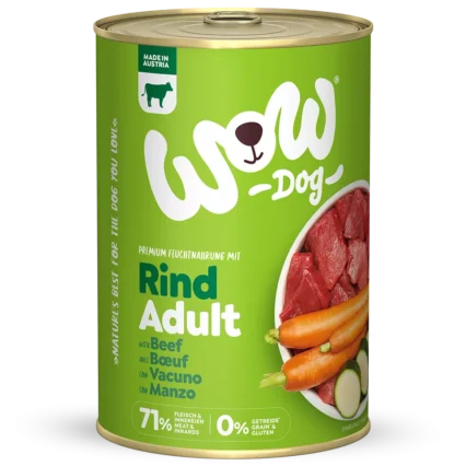 WOW DOG Konzervy pre dospeláka s hovädziem mäsom
