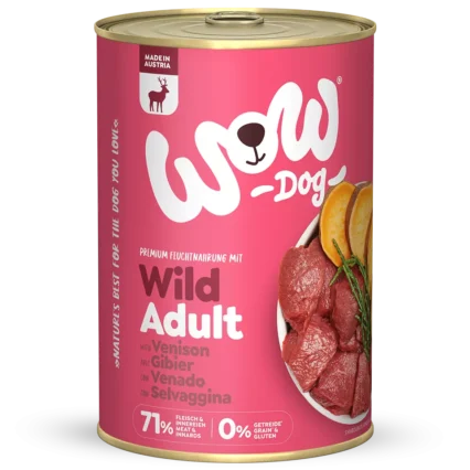 WOW DOG Konzervy pre dospeláka s divinou