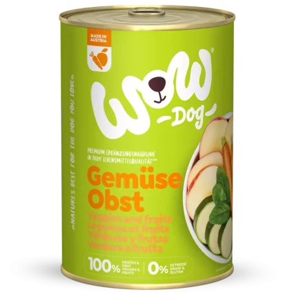 WOW DOG Konzervy pre psy 100% zelenina a ovocie