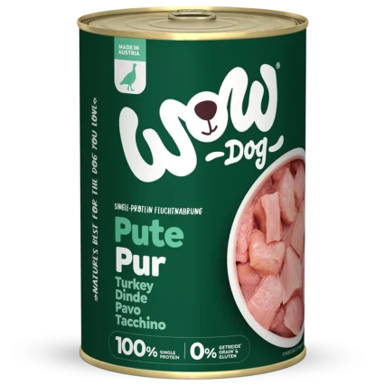 WOW DOG Konzervy pre psy čisté morčacie mäso