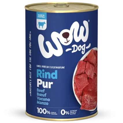 WOW DOG Konzervy pre psy čisté hovädzie mäso