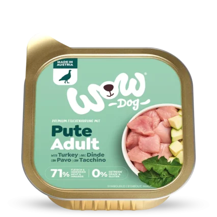 WOW DOG Vaničky pre dospeláka s morčacim mäsom