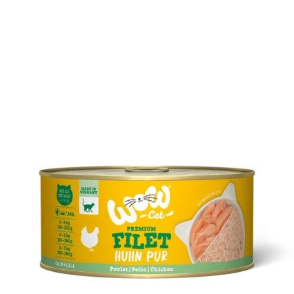 WOW CAT konzerva pre mačky kuracie filety