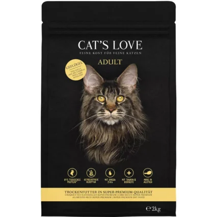 Cat’s Love suché krmivo pre dospelé mačky s hydinovým mäsom
