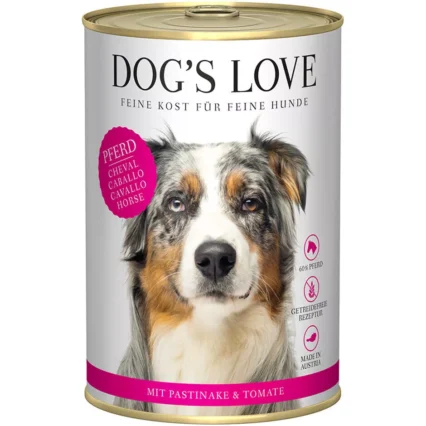 DOG'S LOVE Konzervy pre psy s konským mäsom