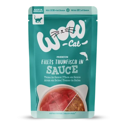 WOW CAT kapsičky pre mačky tuniak v omáčke s kúskami filet