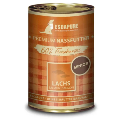 mokre krmivo pre seniorov losos escapure