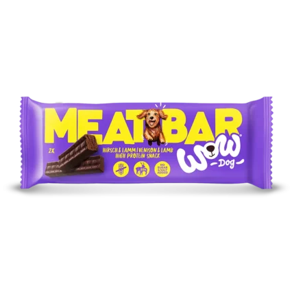 WOW DOG Maškrty pre psy mäkká tyčinka s  jelením a jahňacím mäsom