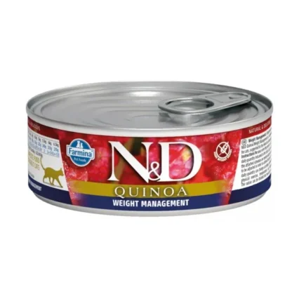 Farmina N&D Quinoa Weight Management konzervy pre mačky