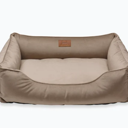 velúrový pelech pre psa a mačku, béžový