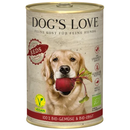 DOG'S LOVE Konzervy pre psov s bio červená repa