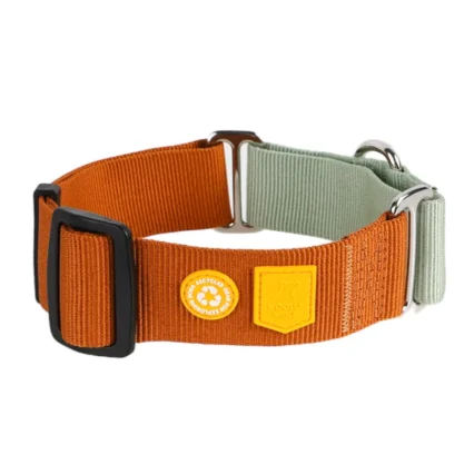 obojok pre psa woolly wolf color block martingale terracotta mix
