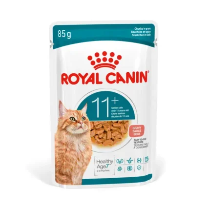 Royal Canin Ageing 11+ in Gravy – kapsičky pre senior mačky v omáčke