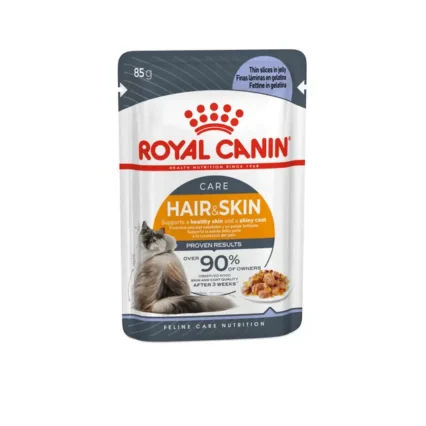 Royal Canin Hair & Skin Care in Jelly – kapsičky pre mačky na zdravú kožu a srsť