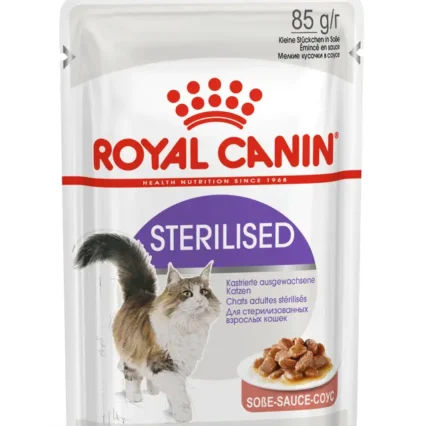 Royal Canin Sterilised in Gravy – kapsičky pre sterilizované mačky v omáčke