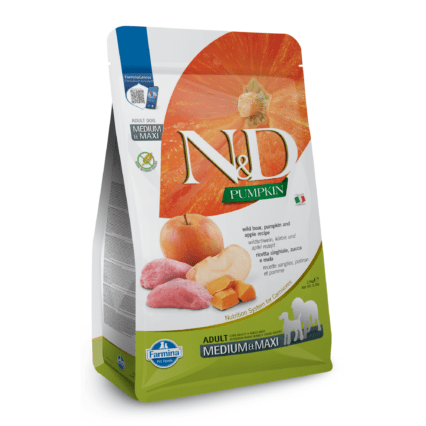 farmina nd pumpkin wild boar apple granuly pre psa medium maxi